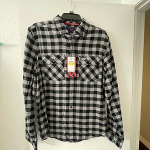 Perry Ellis America gray and black size medium shirt